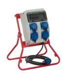 Coffret de chantier Mono 4 prises NF + Arrêt d'urgence IP66