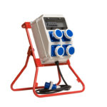 Coffret de chantier Mono 4 prises + Arrêt d'urgence IP66