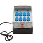 Coffret de chantier Mono 8 prises + Arrêt d'urgence