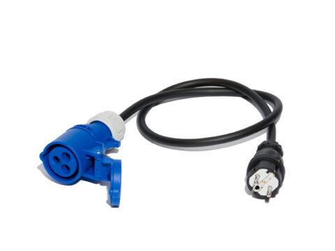 Adaptateur  femelle P17 - fiche mâle NF 16A