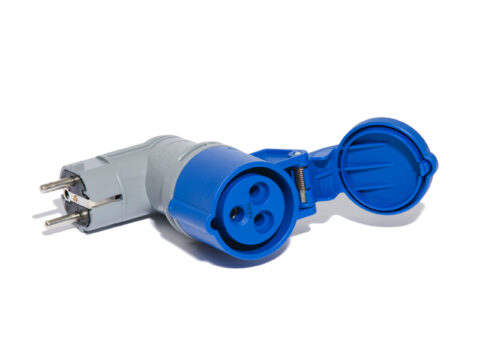 Adaptateur  femelle P17 - fiche mâle NF 16A