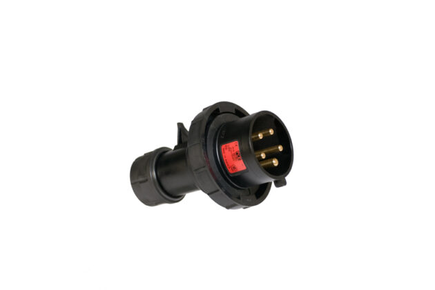 Fiche mâle P17 - Noire de 16A à 125A