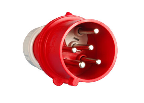 Fiche mâle P17 - 16A  à inverseur de phase